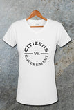 Citizens Vs. Government Female V-Neck