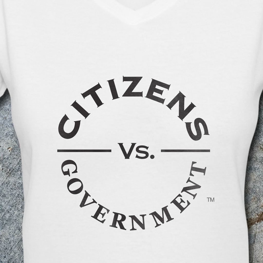 Citizens Vs. Government Female V-Neck